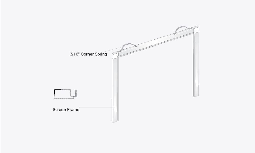 Portable Window Screen Rails Window Screen with Lift Rail - Quanex